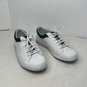 Keds Shoes Womens 8 White Leather Sneakers Rebellion Lace Up Comfort Everyday